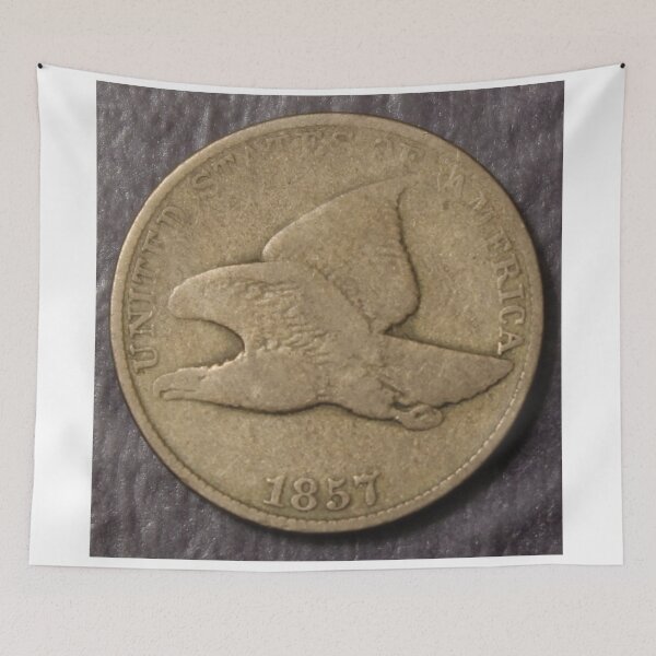 Item preview, 1857 Flying Eagle Cent designed and sold by coinsxcrochet.