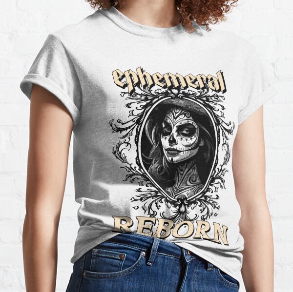 Camiseta Preta Masculina Caveira Mexicana Catrina Diamante