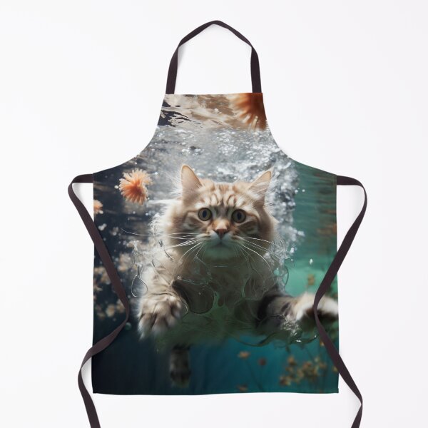 Item preview, underwater cat, swimming kitten designed and sold by Lala and Jull.