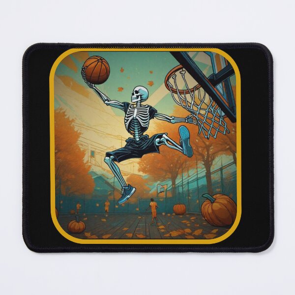 Item preview, Skeleton basketball slam dunk halloween designed and sold by OnPointWear.