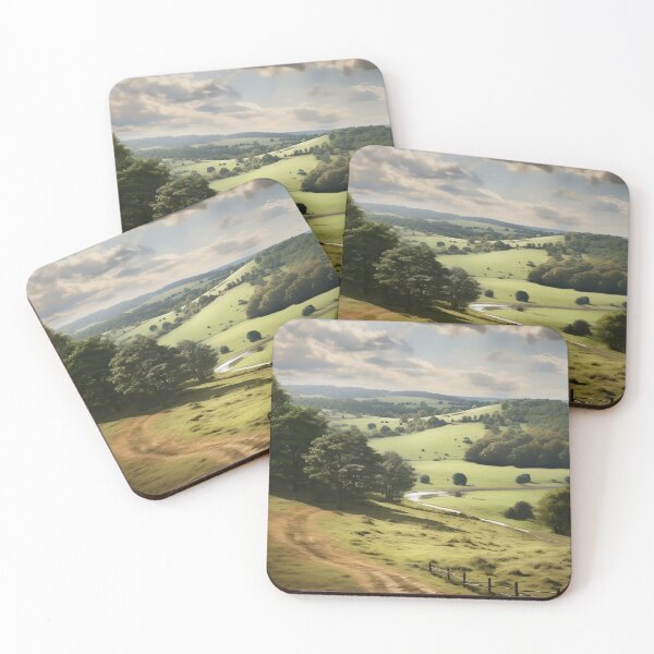 Item preview, Surrey Hills Area of Outstanding Natural Beauty (AONB) United Kingdom - 1 - Photorealistic Digital Art | WanderUpNorthCo. designed and sold by WanderUpNorth.