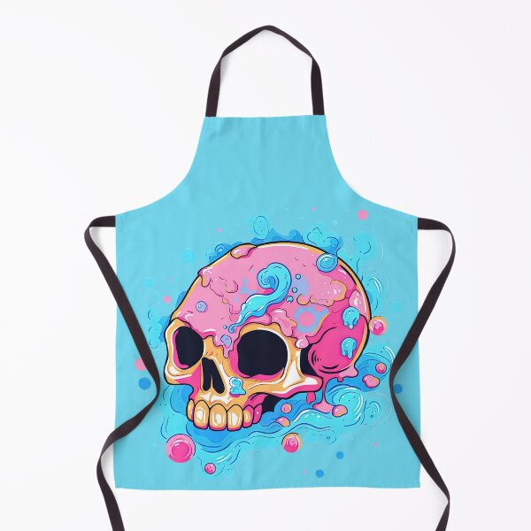 Item preview, Colorful Bubblegum Skull Lollipop Pink and Blue Sweets Juicy Spooky Halloween designed and sold by BubbleBone.