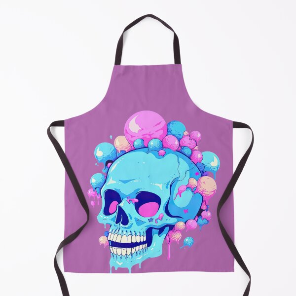 Item preview, Colorful Bubblegum Skull Lollipop Pink and Blue Sweets Juicy Spooky Halloween designed and sold by BubbleBone.