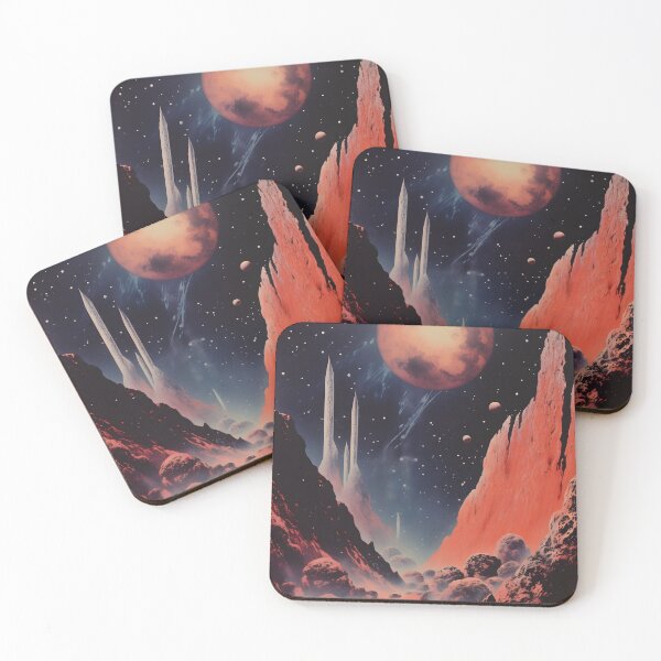 Item preview, Extraterrestrial Landscape of Uncharted Planet Surface, Planets and Shining Stars designed and sold by Je-we.