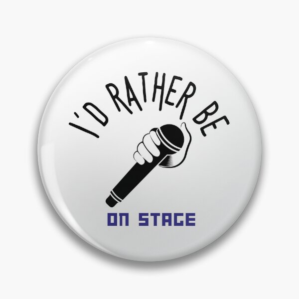 Item preview, I´d rather be on music stage, microphone. designed and sold by LindaLG.