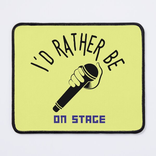 Item preview, I´d rather be on music stage, microphone. designed and sold by LindaLG.