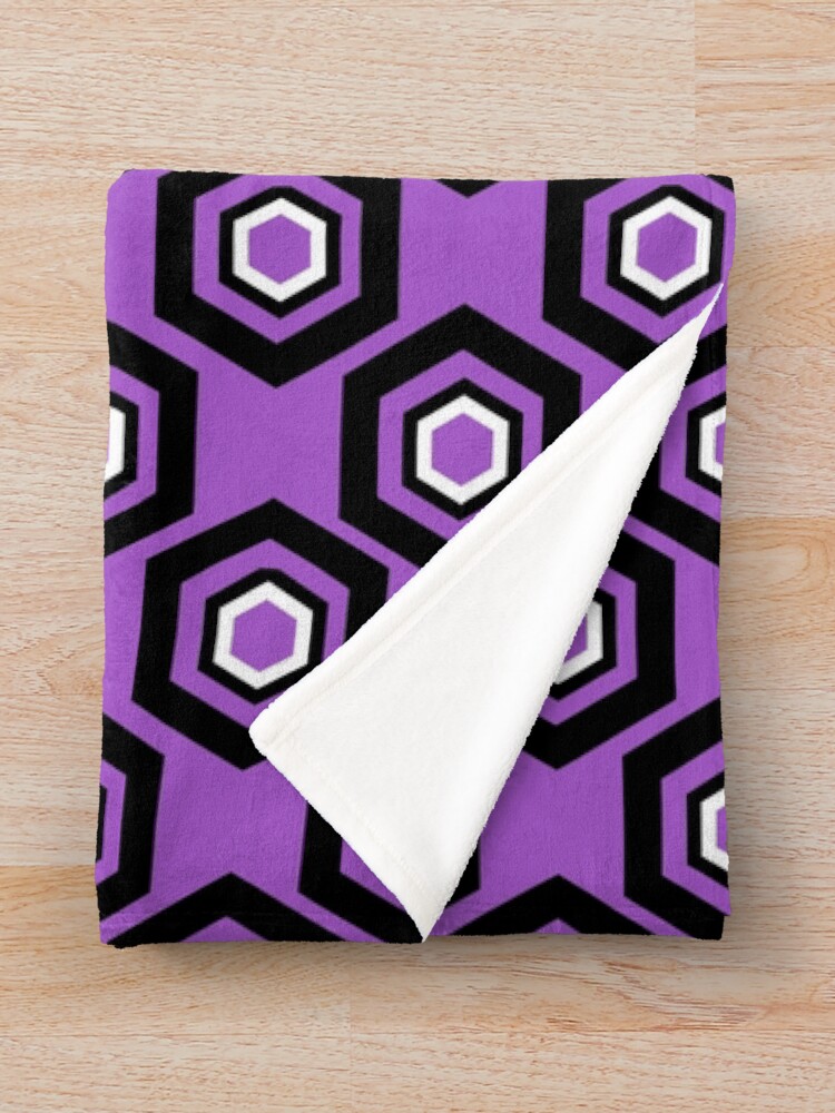 Thumbnail 3 of 6, Throw Blanket, Geometric Octagon Pattern designed and sold by studioart.