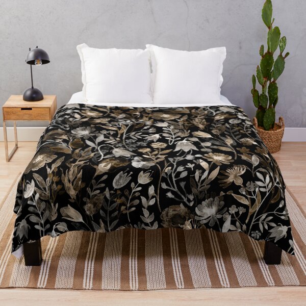 Item preview, Velvet Night Blooms in Earthy Taupe designed and sold by Perrin Le Feuvre.