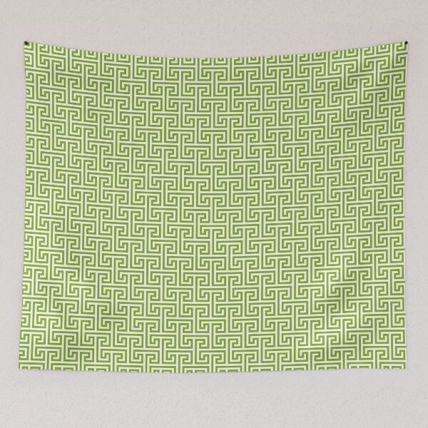 Item preview, Geometric Pattern: Key Bridge Interlock Negative: Green designed and sold by Red Wolf.