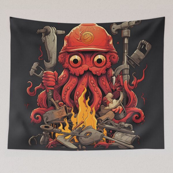Item preview, "Squid Saviors: Firefighting Edition" designed and sold by Art-Vortex-fr.