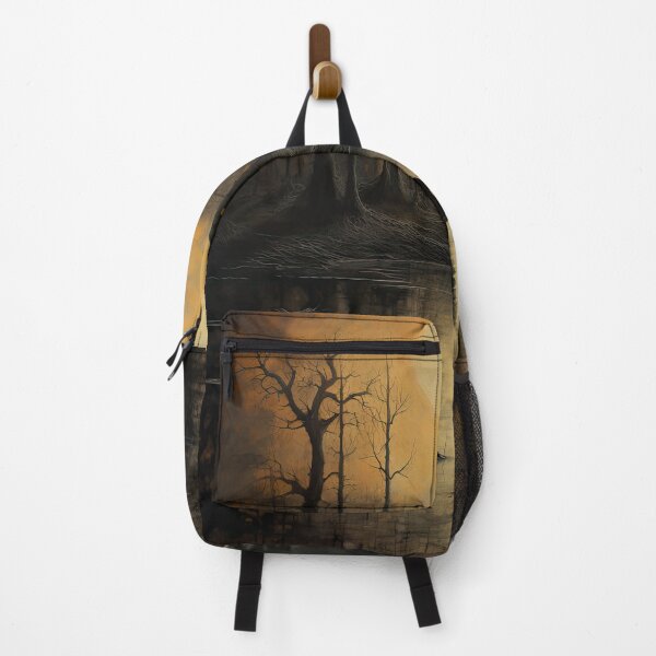 Item preview, Vintage Surreal Macabre Art Night Lake designed and sold by WartonnoArt.
