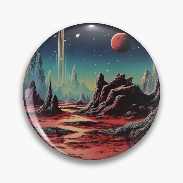 Item preview, Extraterrestrial Landscape of Uncharted Planet Surface, Planets and Shining Stars designed and sold by Je-we.