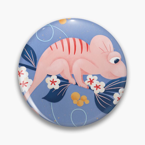 Aperçu de l'œuvre Caméléon rose créée et vendue par Clémentine Douilly.