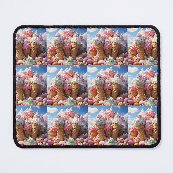 Item preview, Pastel-colored ice cream cones  designed and sold by KornUHD.