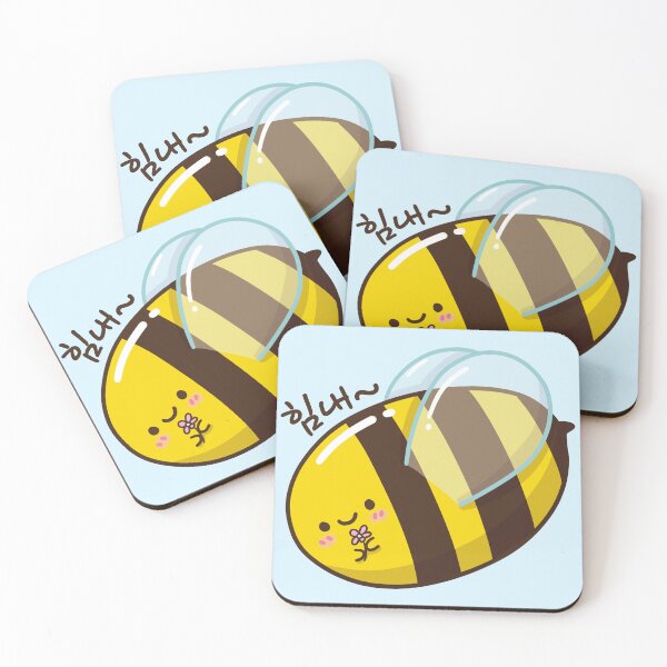 Item preview,  Kawaii Bee with Flower dice "anímate" en coreano. designed and sold by Kimchi-style-.
