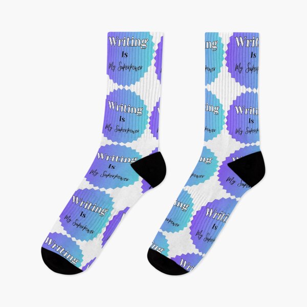 Item preview, Writing Is My Superpower. Purple and Teal Gradient. designed and sold by Susan-Marie220.