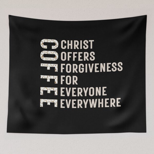 Item preview, Coffee Christ Offers Forgiveness For Everyone Everywhere designed and sold by ambaart.