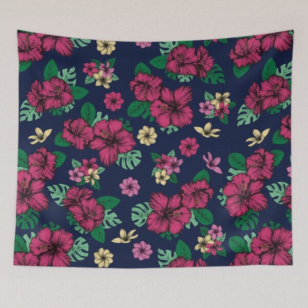 Item preview, Flamongo-Hibiscus Pattern designed and sold by Pinsellicht.