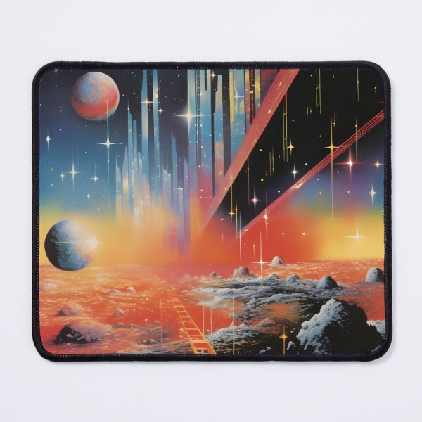 Item preview, Extraterrestrial Landscape of Abstract Uncharted Planet Surface, Planets and Shining Stars designed and sold by Je-we.