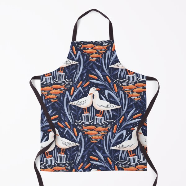Item preview, dreamy pair of seagulls in the lake - collection "Lake life" designed and sold by RenattaZare.