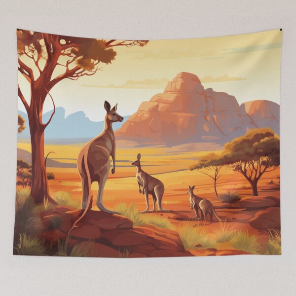 Item preview, A Vintage Travel Illustration of the Northern Territory - Australia  designed and sold by GoodOldVintage.