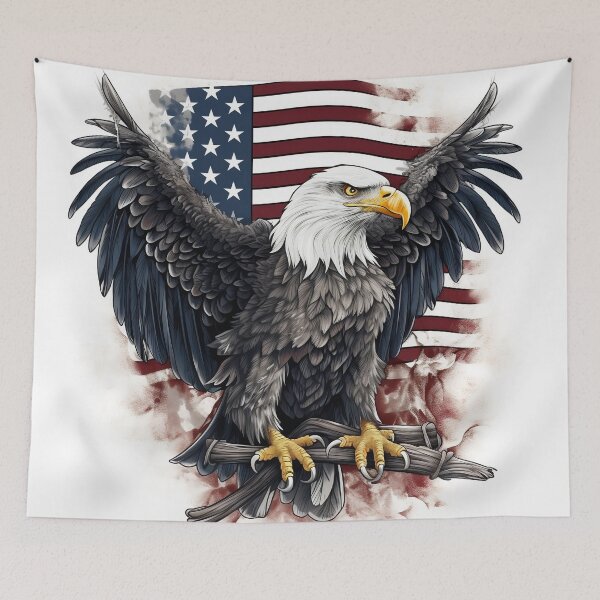 Item preview, patriotic american flag print designed and sold by dcrc.