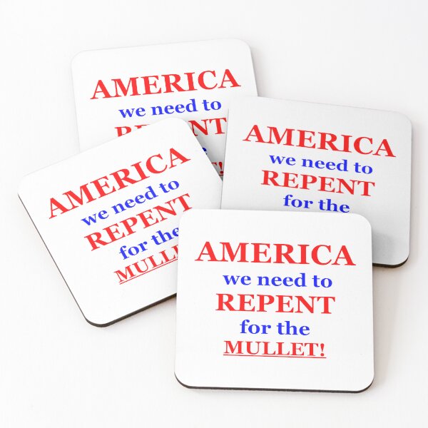 Item preview, America we need to repent for the mullet designed and sold by LizHumorComics.