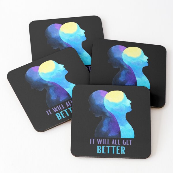 Item preview, It Will All Get Better - Mental Health and Happiness Quotes designed and sold by ethanzakicab.