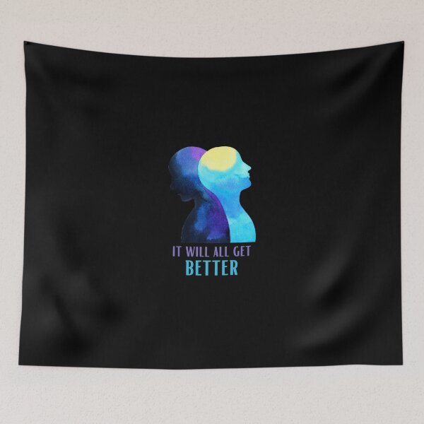 Item preview, It Will All Get Better - Mental Health and Happiness Quotes designed and sold by ethanzakicab.