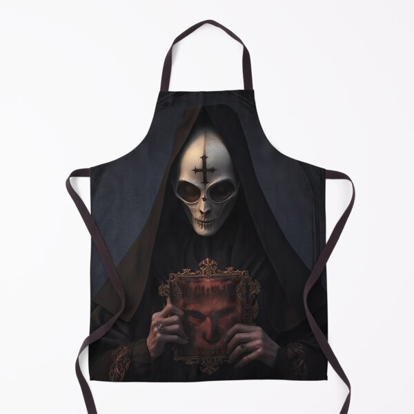 Item preview, Arty Creepy Macabre Painting of a Nun from Hell designed and sold by WartonnoArt.