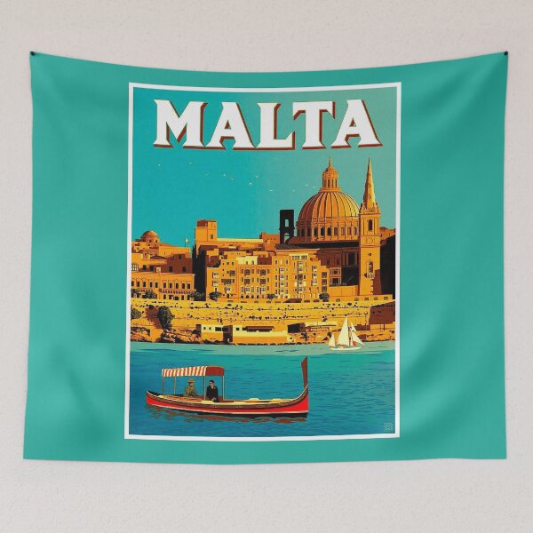 Item preview, MALTA : Travel and Tourism Vintage Advertising Print designed and sold by posterbobs.