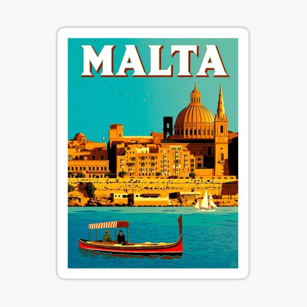 Item preview, MALTA : Travel and Tourism Vintage Advertising Print designed and sold by posterbobs.