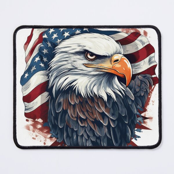Item preview, patriotic american flag print designed and sold by dcrc.