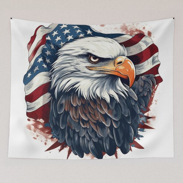 Item preview, patriotic american flag print designed and sold by dcrc.