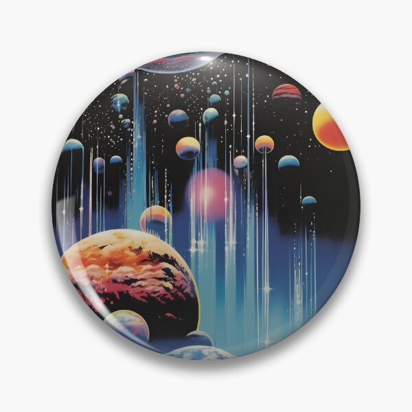 Item preview, Abstract Extraterrestrial Landscape, Planets and Shining Stars designed and sold by Je-we.