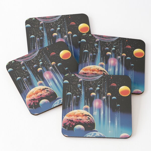 Item preview, Abstract Extraterrestrial Landscape, Planets and Shining Stars designed and sold by Je-we.