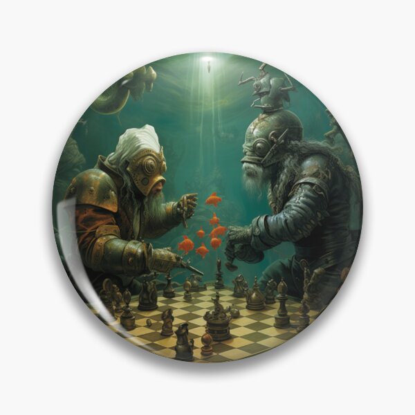 Item preview, Victorian Underwater Fantastical Chess Game Victorian Inspired Art  designed and sold by CDC40.