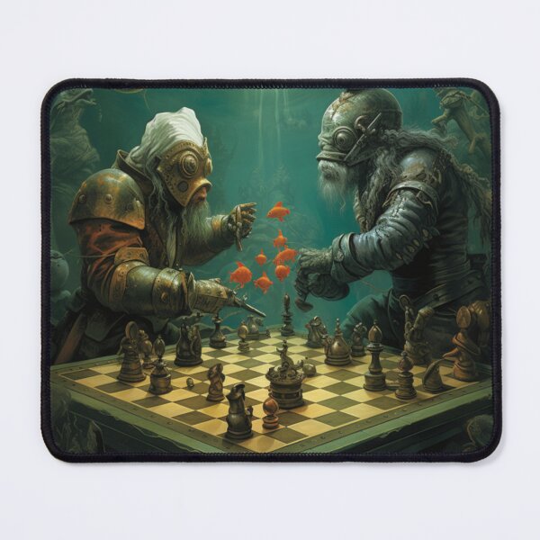 Item preview, Victorian Underwater Fantastical Chess Game Victorian Inspired Art  designed and sold by CDC40.