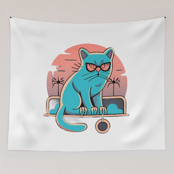 Item preview, Blue Cat designed and sold by SabyDigitalArt.