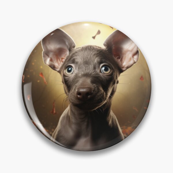 Item preview, Xoloitzcuintli Puppy in Autumn designed and sold by ZenEverAI.