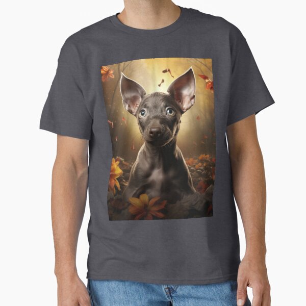 Item preview, Cachorro Xoloitzcuintli en otoño designed and sold by ZenEverAI.