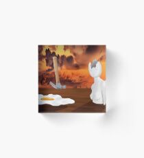 SURREALISM - Fragile Head Acrylic Block