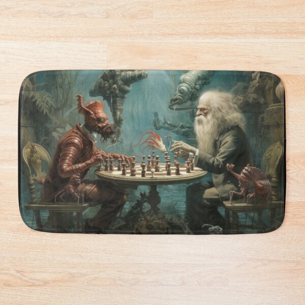 Item preview, Victorian Underwater Fantastical Chess Game Victorian Inspired Art  designed and sold by CDC40.