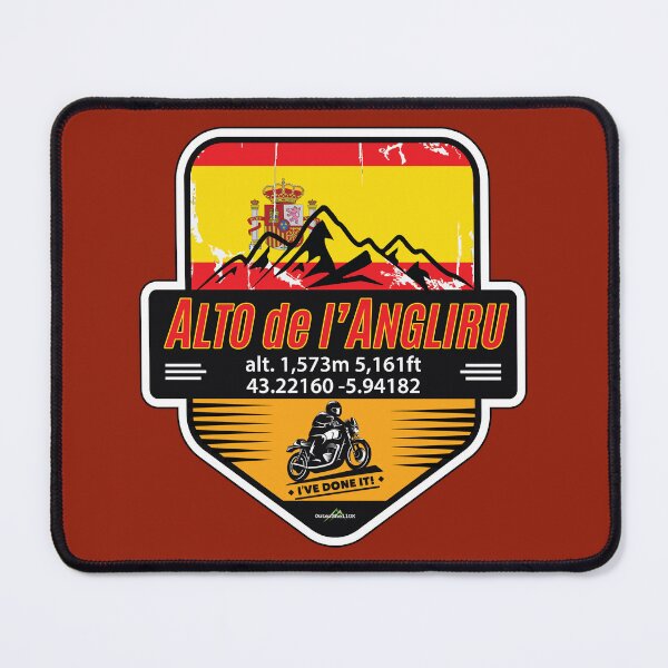 Item preview, Alto de l’Angliru Spain Motorcycling Sticker T-Shirt I've Done It! 02 designed and sold by OuterShellUK.