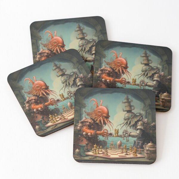 Item preview, Victorian Underwater Fantastical Chess Game Victorian Inspired Art  designed and sold by CDC40.