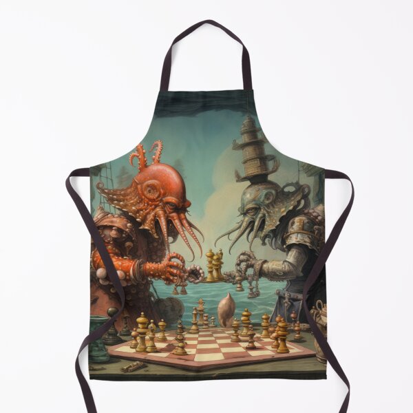 Item preview, Victorian Underwater Fantastical Chess Game Victorian Inspired Art  designed and sold by CDC40.