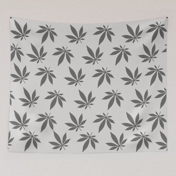 Item preview, marijuana leaf black designed and sold by ZiphGames.
