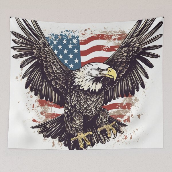 Item preview, patriotic american flag print designed and sold by dcrc.