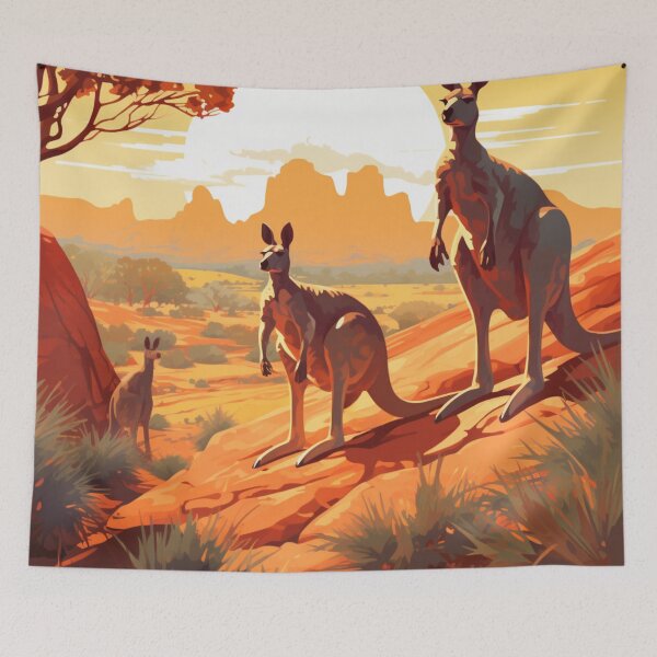 Item preview, A Vintage Travel Illustration of the Northern Territory - Australia  designed and sold by GoodOldVintage.