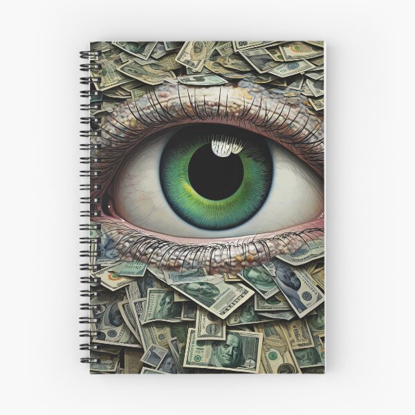 Item preview, Vintage Surrealism the Eye and Dollars designed and sold by WartonnoArt.